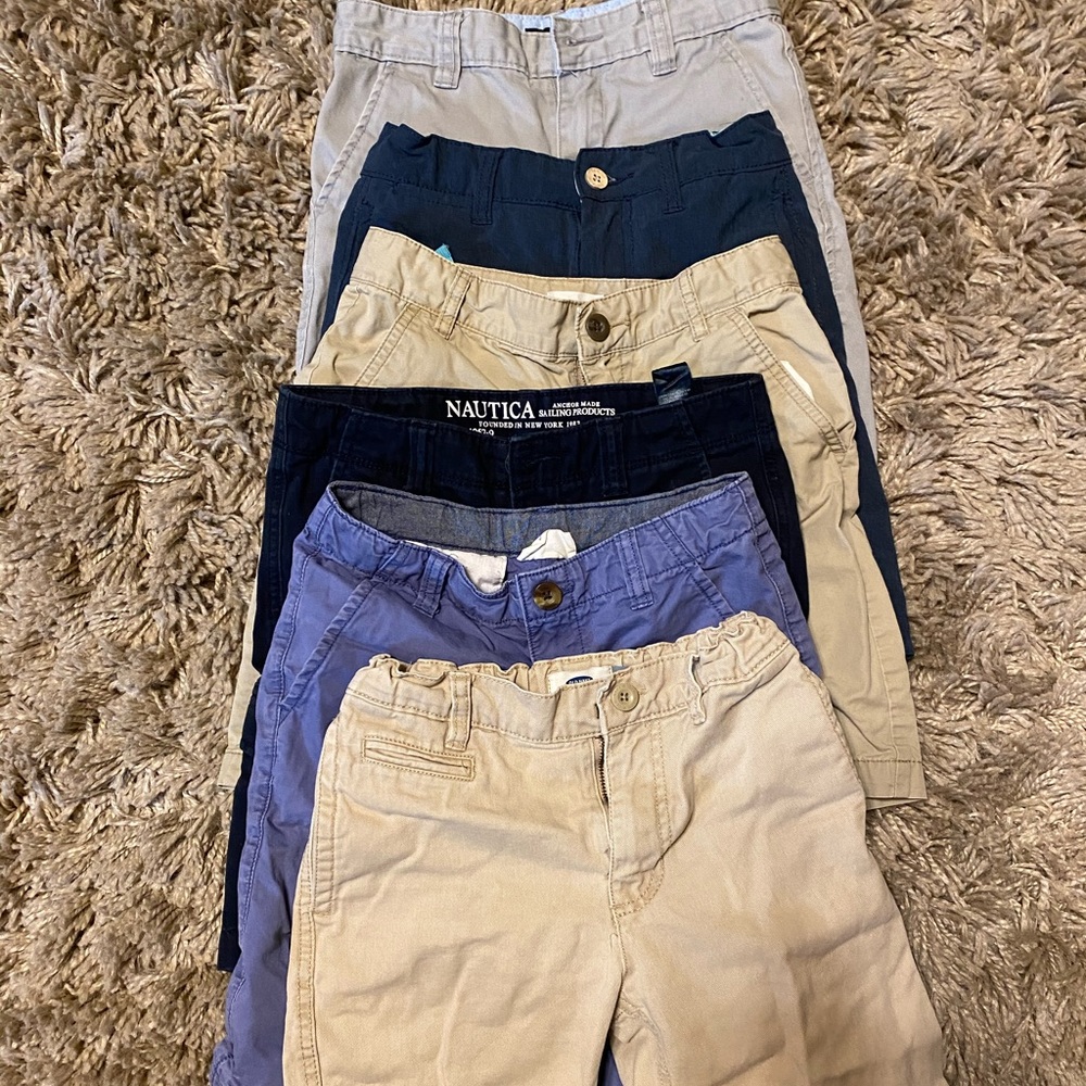 Bundle of six size 8 boys shorts